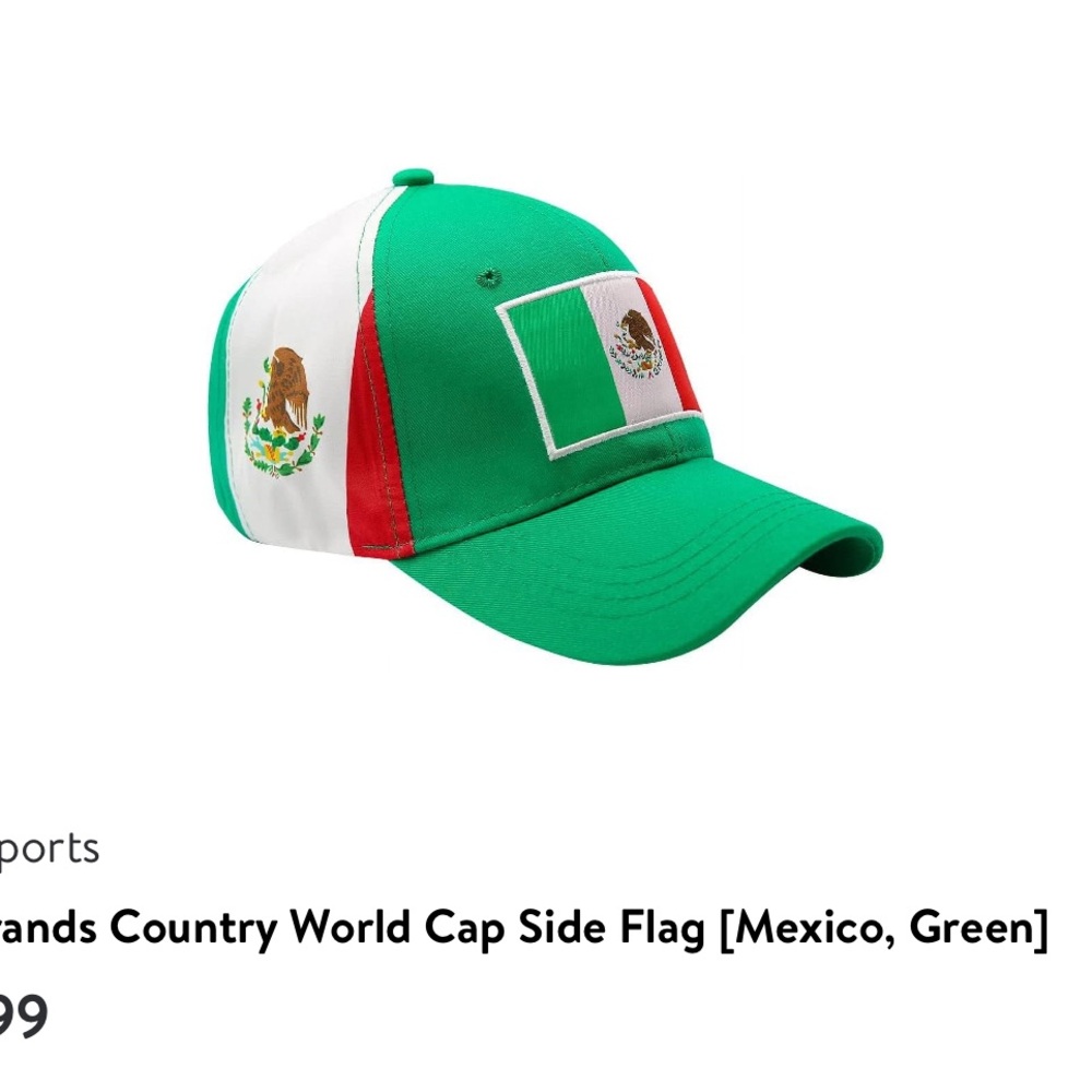 New ICON Sports Mexico Side Flag Hat Baseball Cap U4